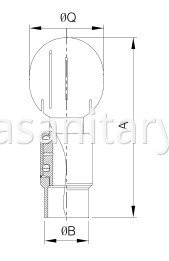 sanitary welded rotary cleaning ball